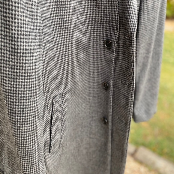 Calvin Klein Grey Designer Pea Coat Overcoat 42R - Picture 2 of 6